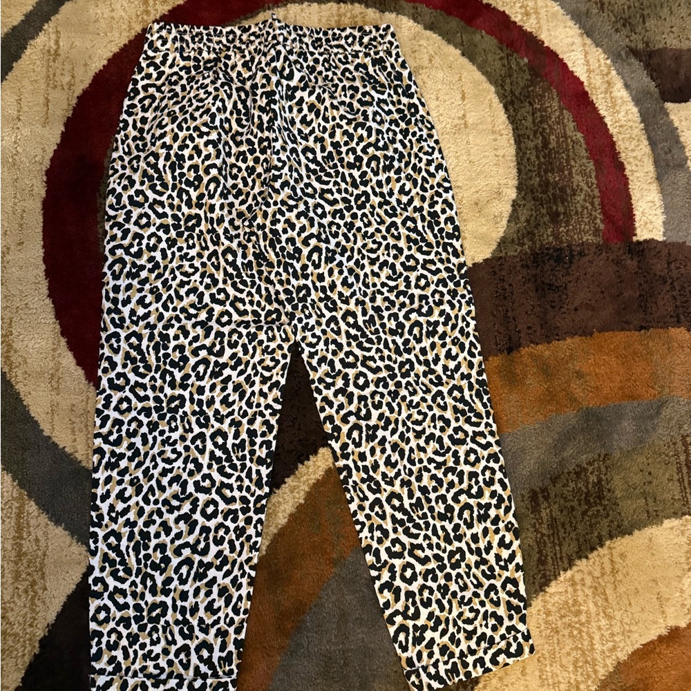 J Crew Leopard Print Pants